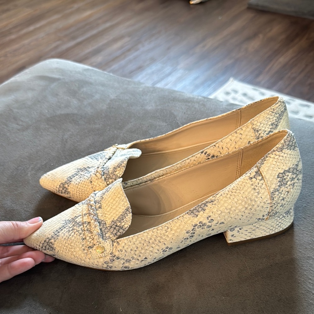 Cole Haan Elegant Snakeskin Patterned Loafers